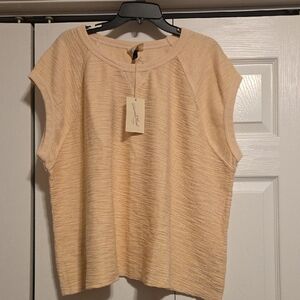 Universal Thread Cream Cap Sleeve Blouse